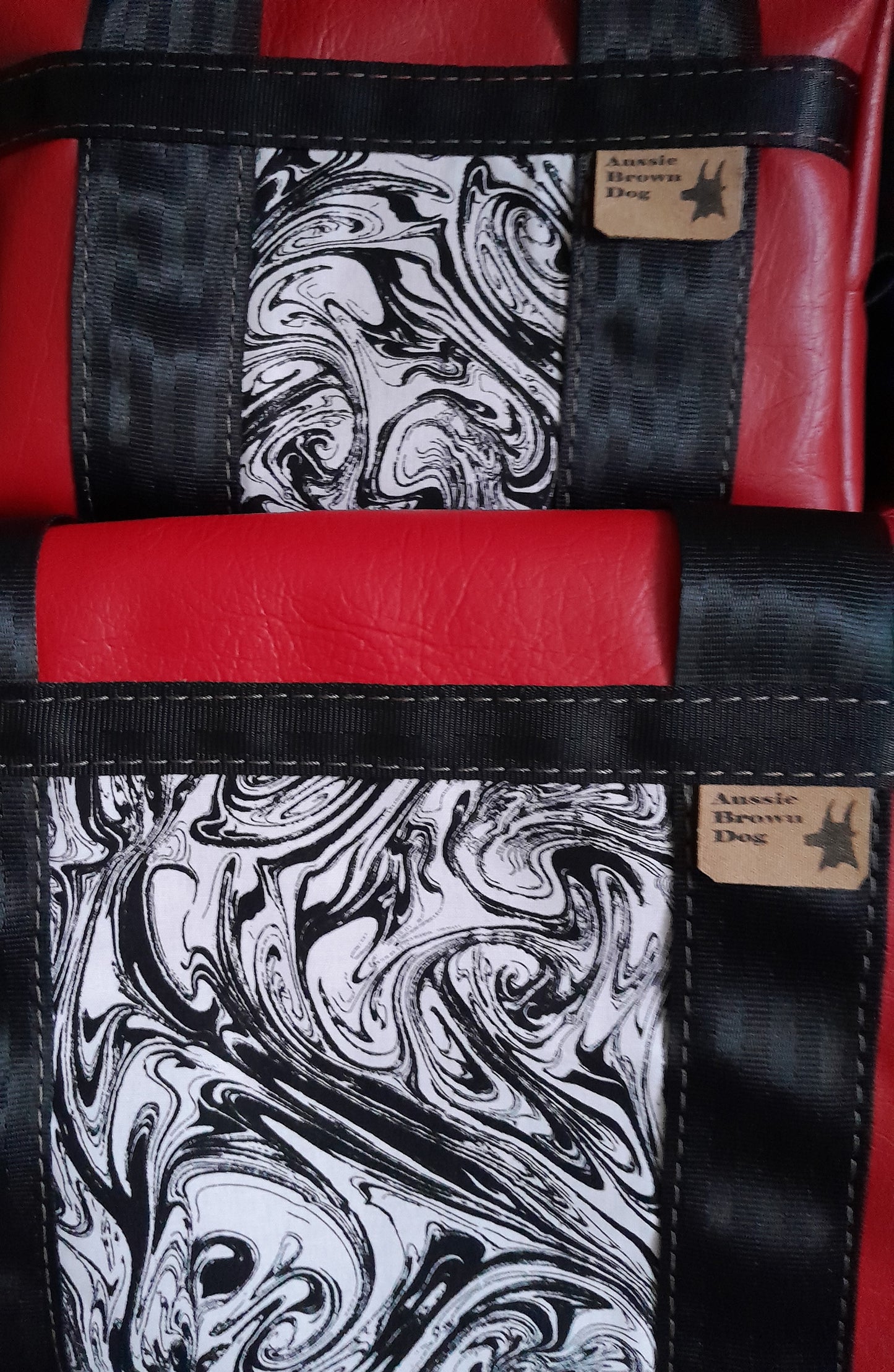 'MARBLED SWIRLS' Large & Small bag set