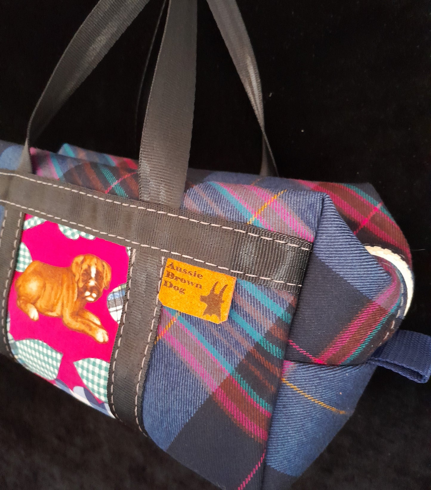 'TARTAN PUPPY' Small Bag