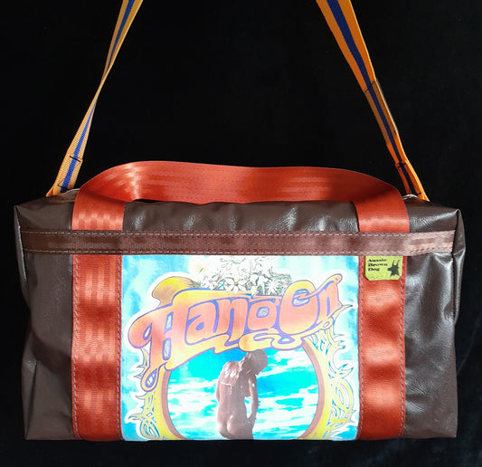 'Hang On' Original 70's transfer design Large overnight bag🏵