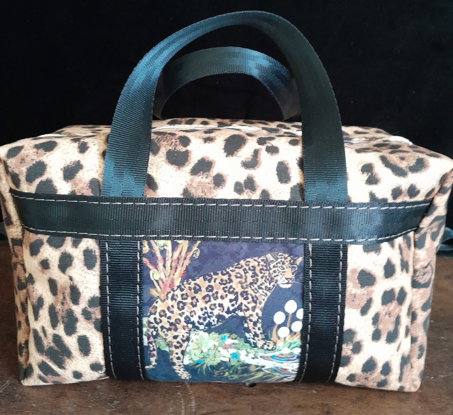 'Leopard Lover 2' Small handmade bag