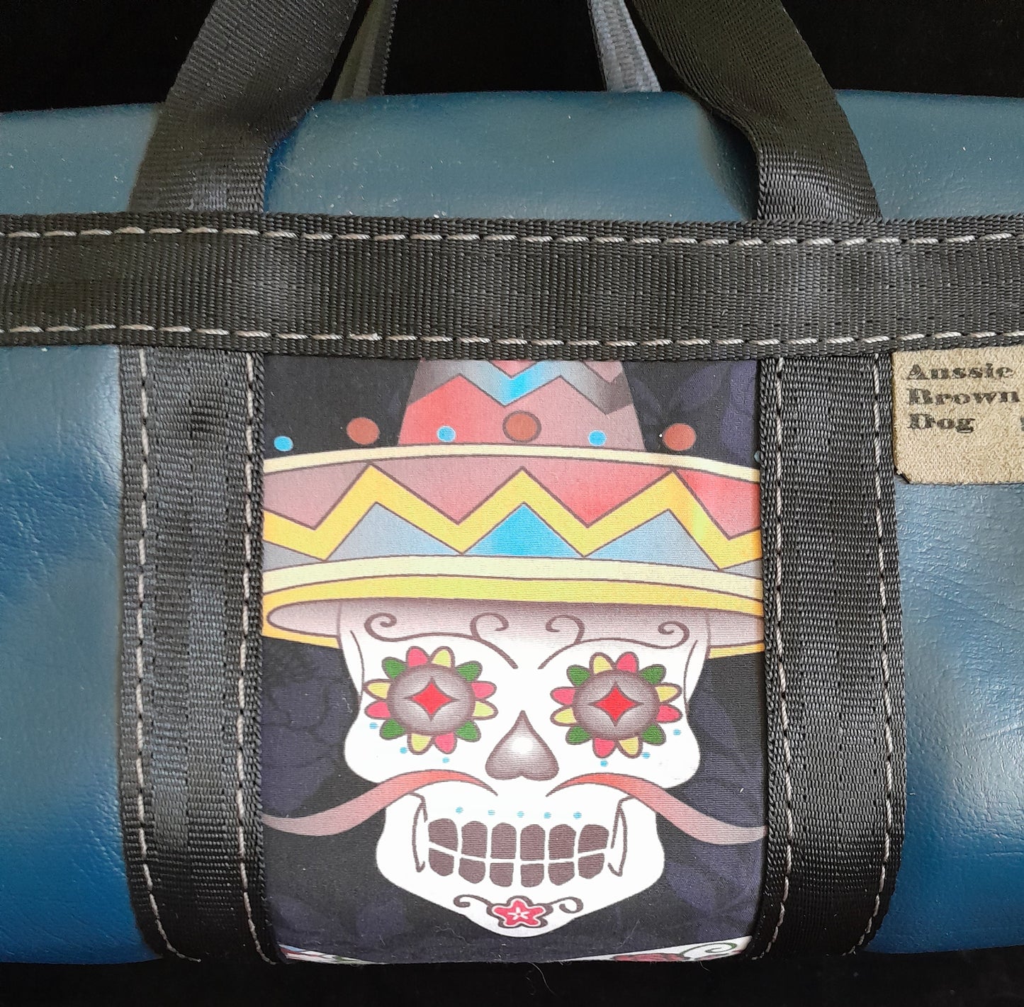 'Sombrero Sugar Skull' Small cosmetic/toiletry bag