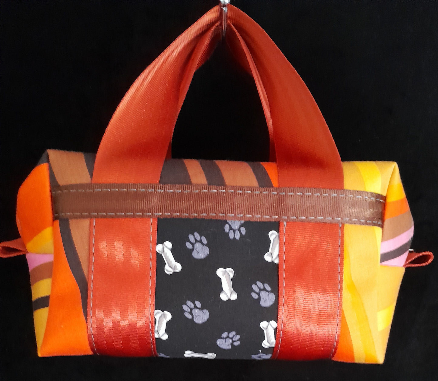 'PUPPIES ON VINTAGE HOLIDAY' Small Bag