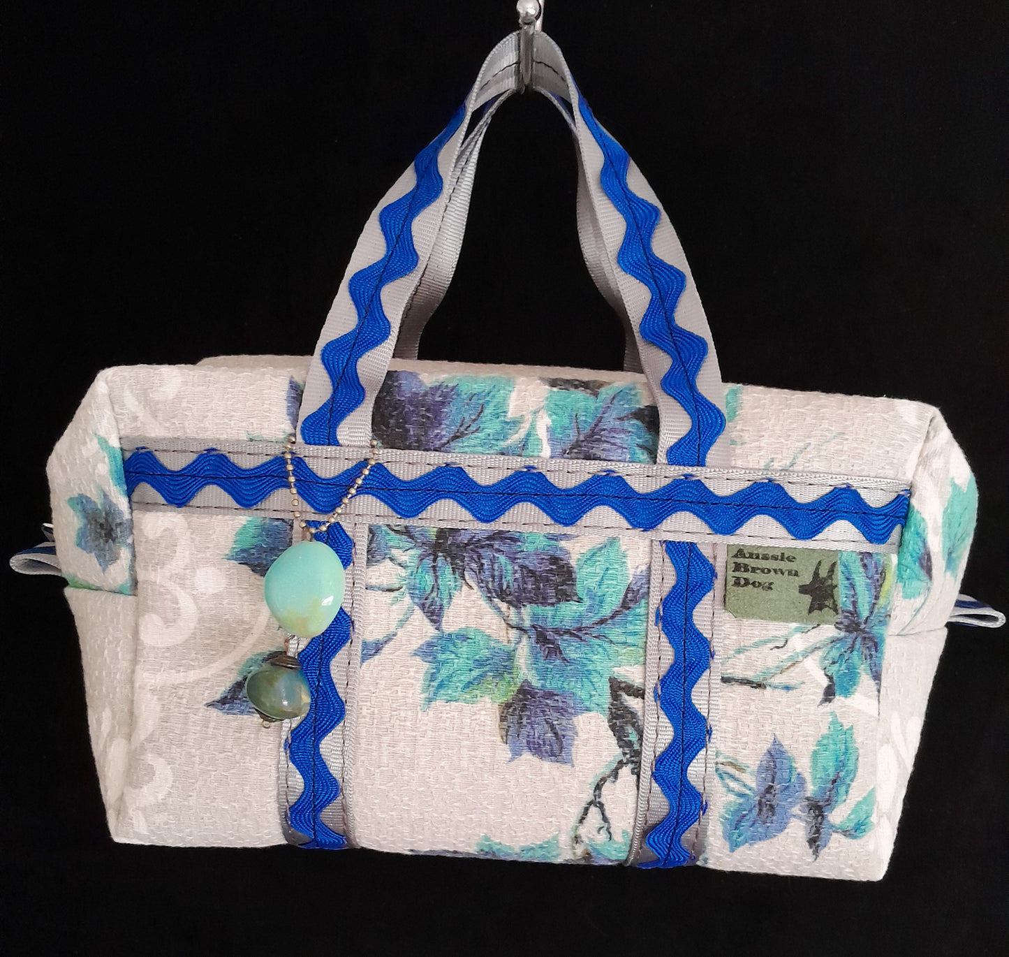 'BLUE VINTAGE BLOOM' Small Bag