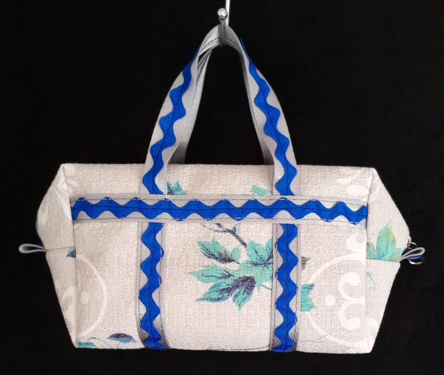 'BLUE VINTAGE BLOOM' Small Bag