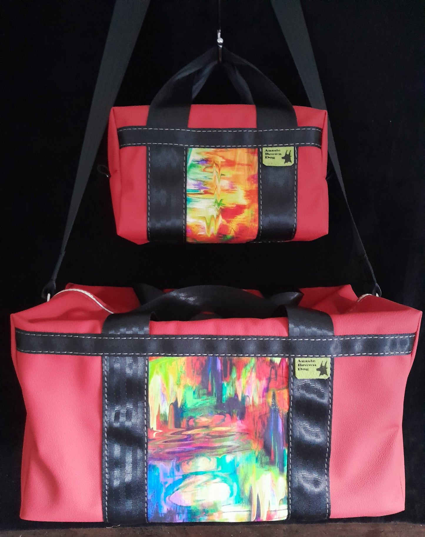 'RED FREQUENCY' Large & Small bag set