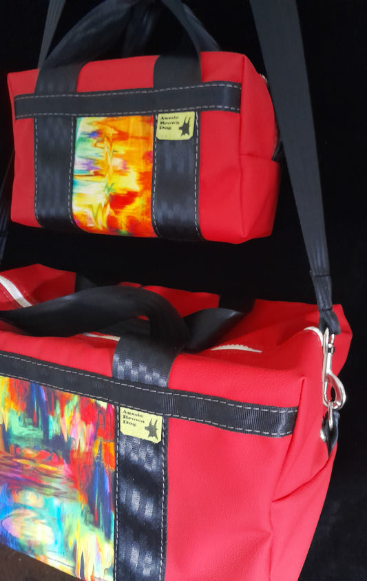 'RED FREQUENCY' Large & Small bag set