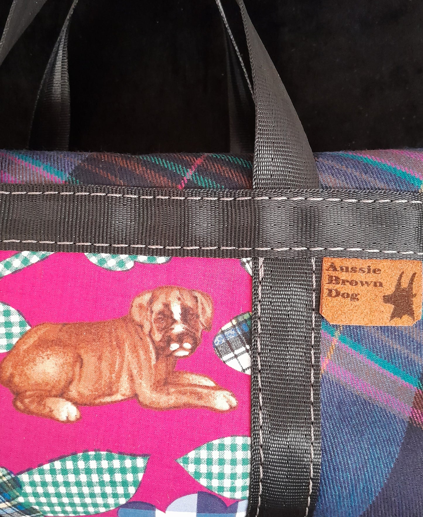 'TARTAN PUPPY' Small Bag