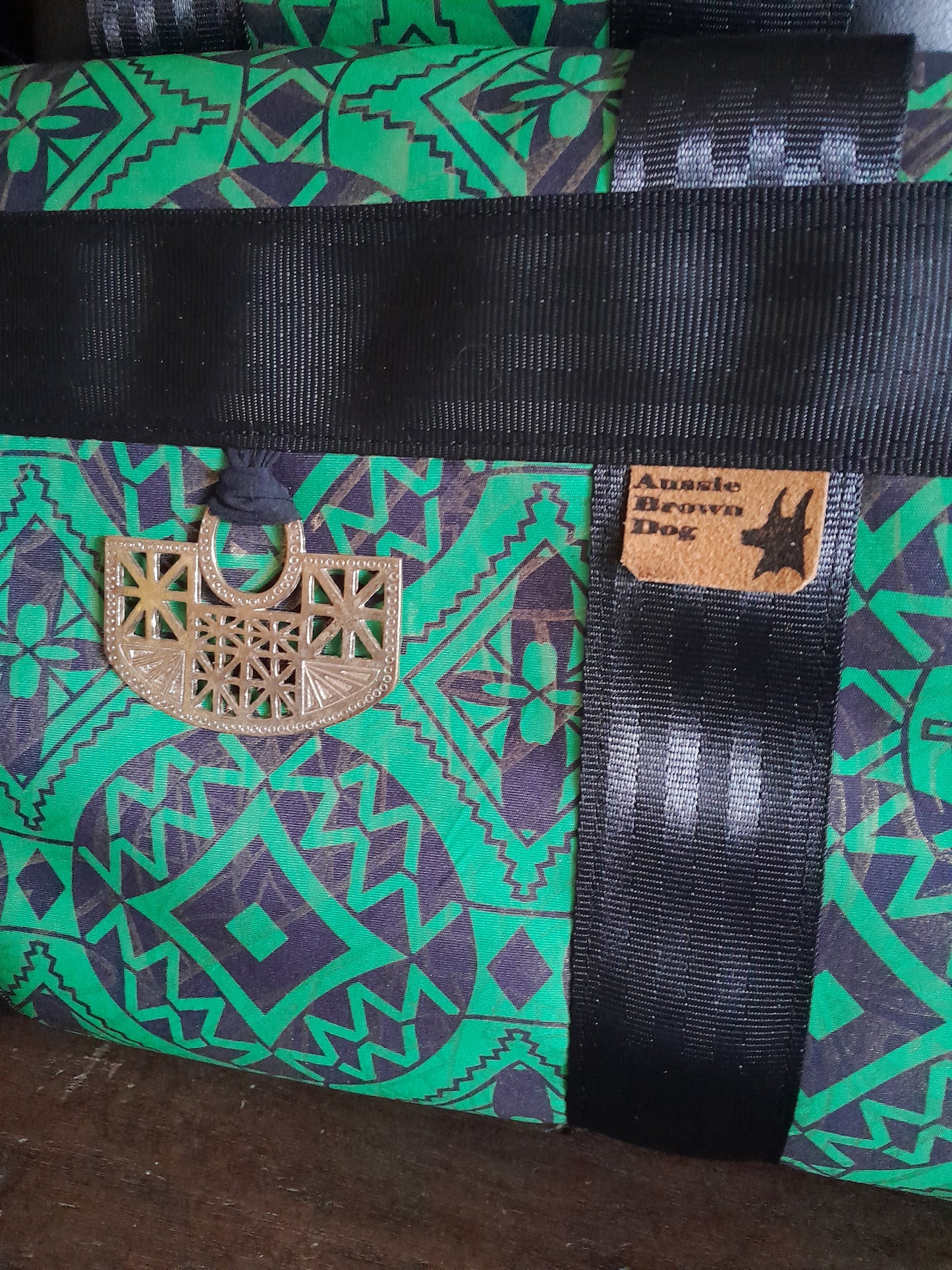 'JADE GREEN GEO' Bag Set