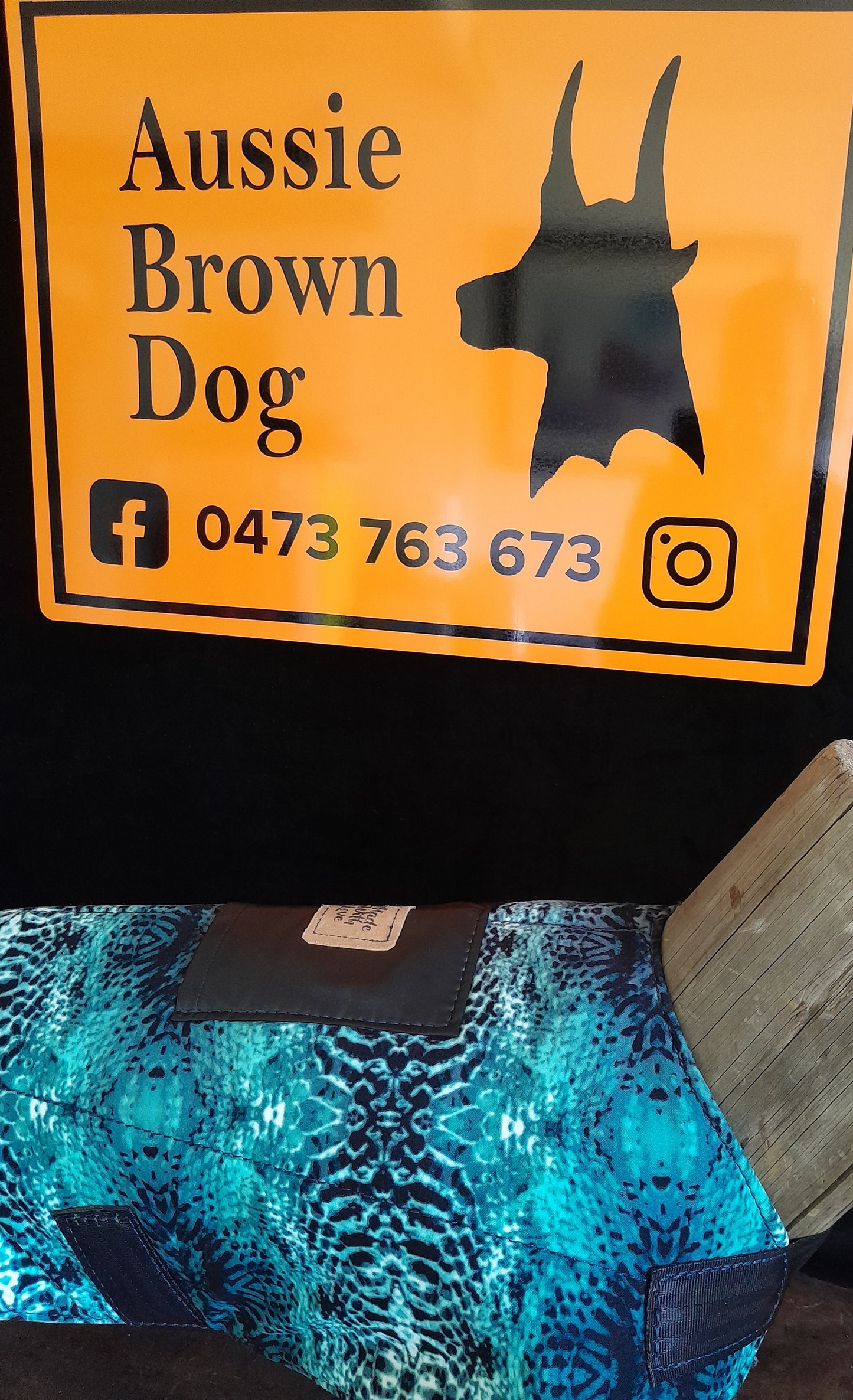 DOG COAT EXTRA LARGE 'Snakeskin Rock' CLEARANCE
