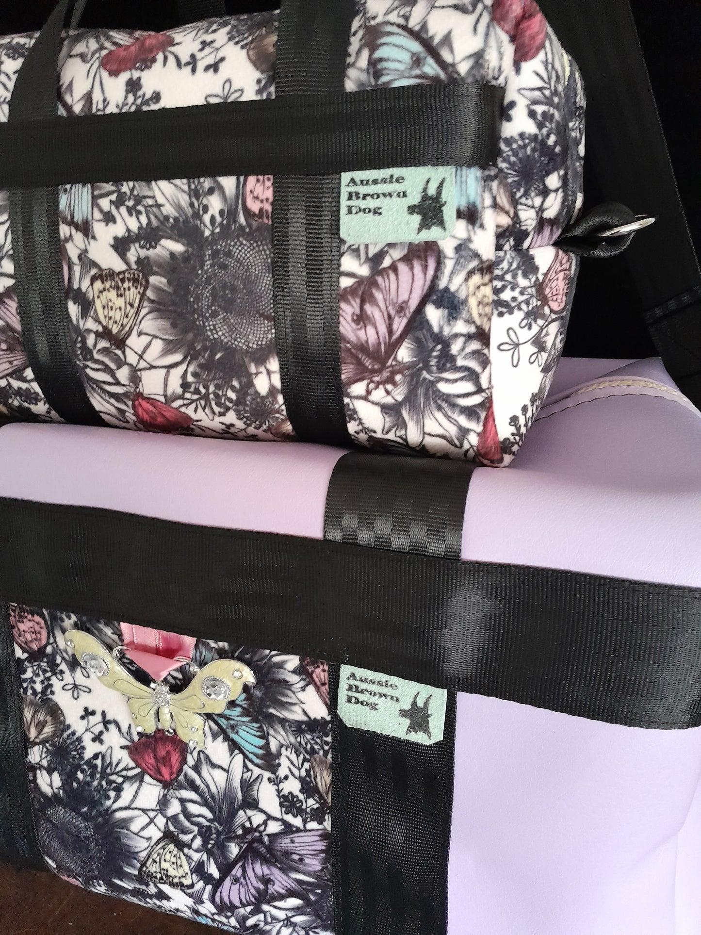 'Velvet Butterflies' Travel Bag Set