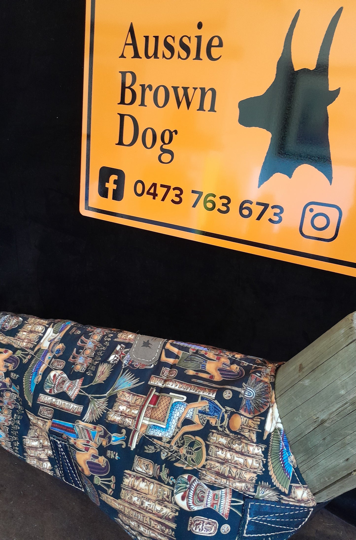 DOG COAT EXTRA LARGE 'Egyptian Gold' CLEARANCE