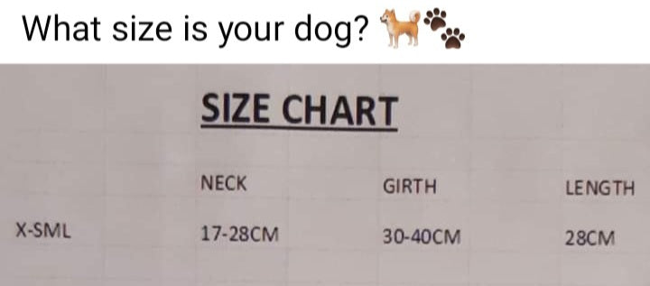 DOG COAT EXTRA SMALL